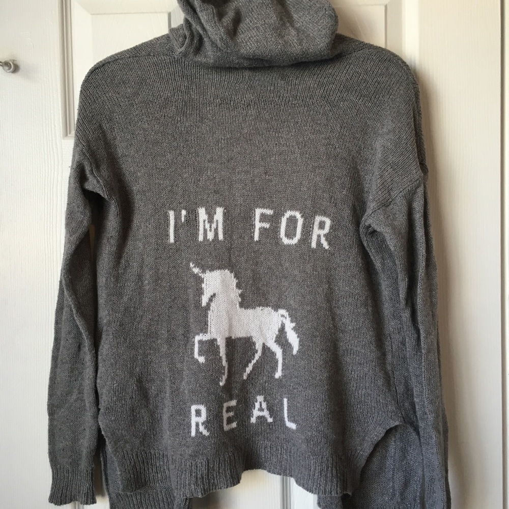 Hooded cardigan